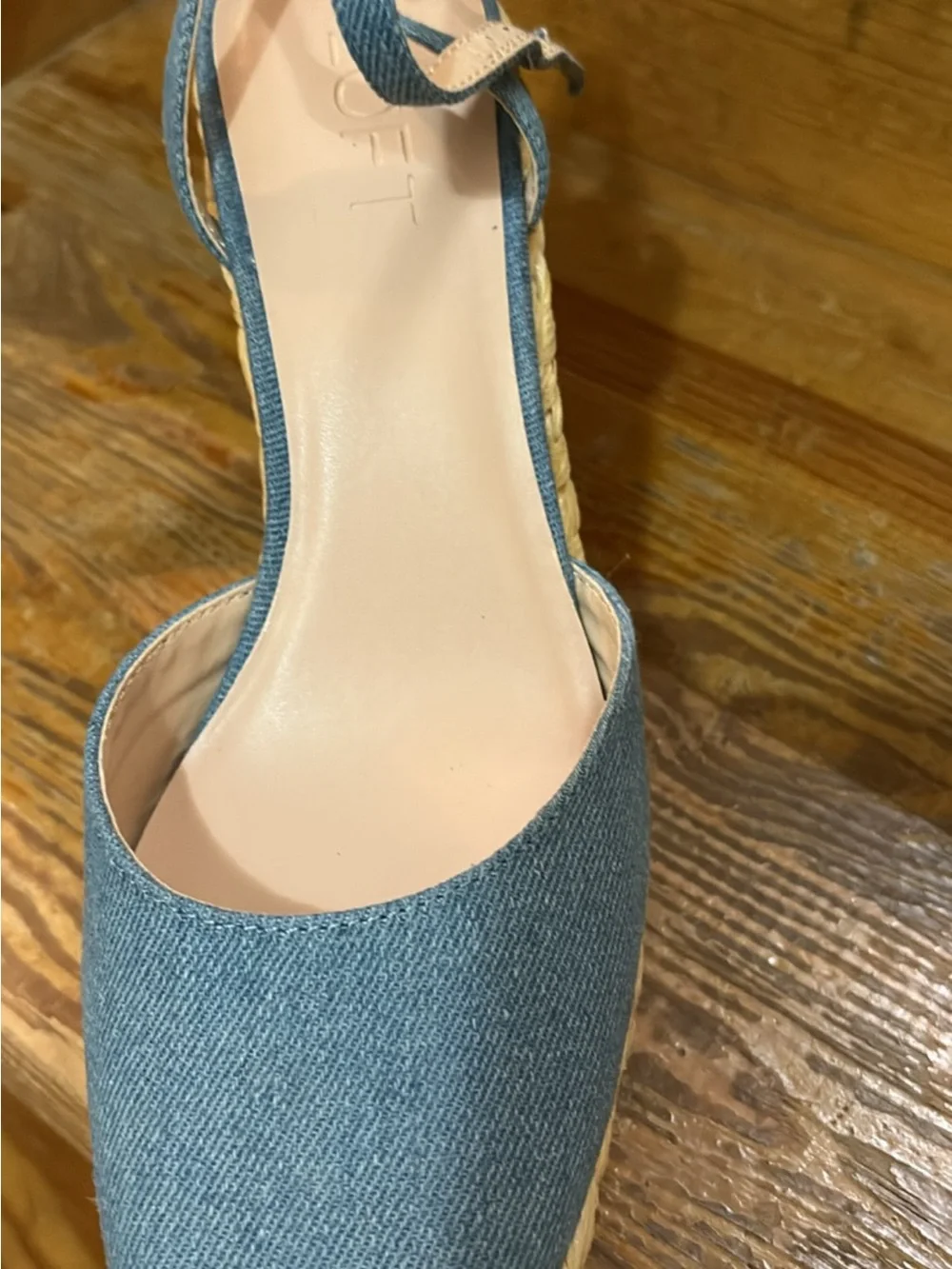 Loft Square Toe Espadrille Wedge
